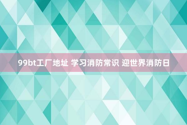 99bt工厂地址 学习消防常识 迎世界消防日
